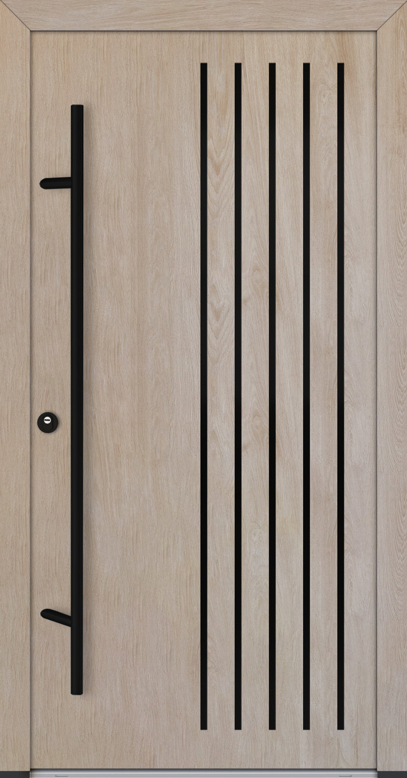 Turenwerke ALU-STEEL DS68 Design 64 Steel Door - Wood Finish Options - Blackline