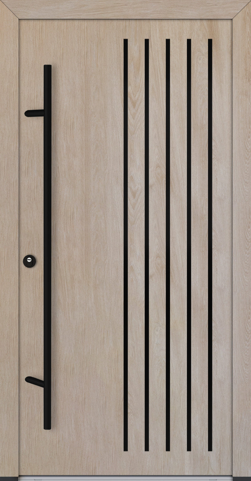 Turenwerke ALU-STEEL DS82 Design 64 Steel Door - Wood Finish Options - Blackline