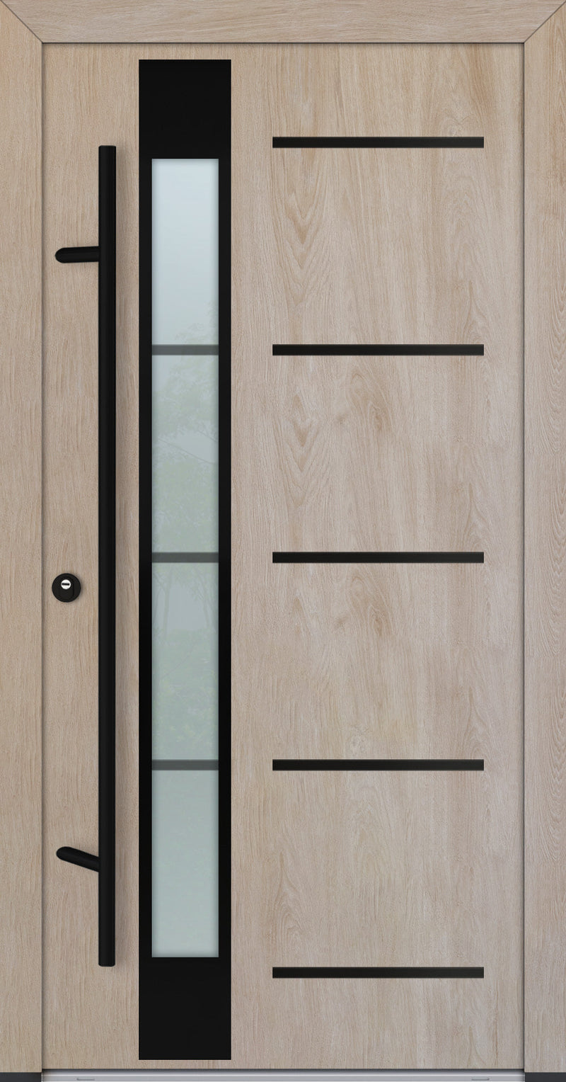 Turenwerke ALU-STEEL DS82 Design 65 Steel Door - Wood Finish Options - Blackline