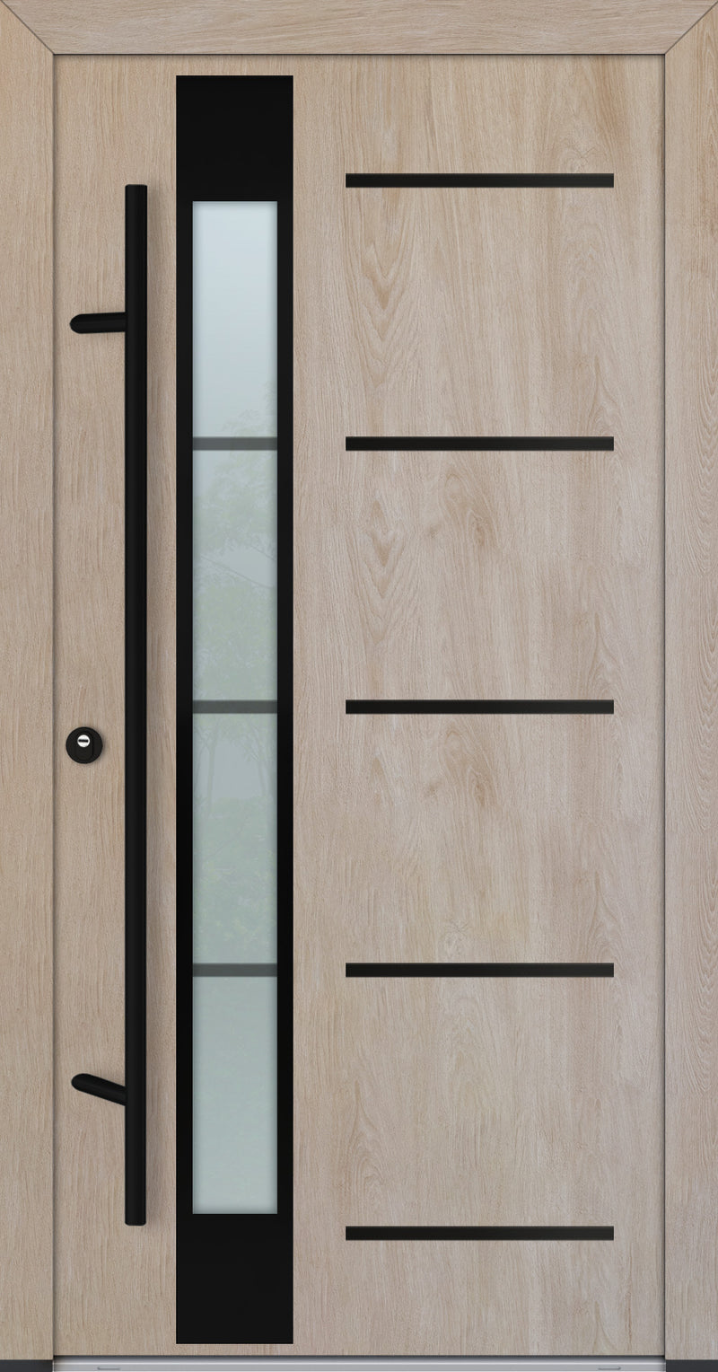 Turenwerke ALU-STEEL DS68 Design 65 Steel Door - Wood Finish Options - Blackline