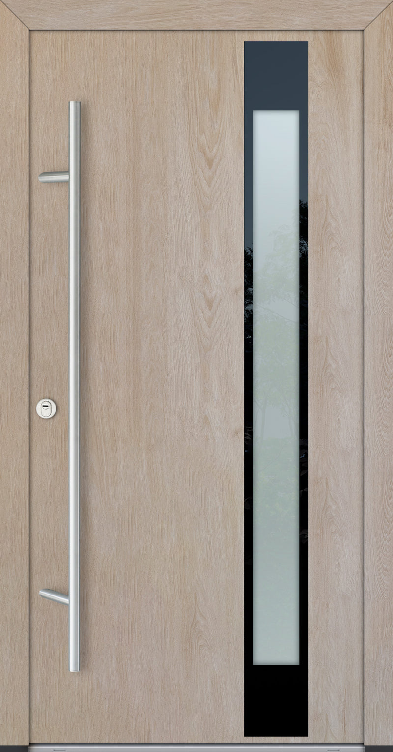 Turenwerke Glassline DS68 Design GLAS04 Steel Door - Wood Finish Options