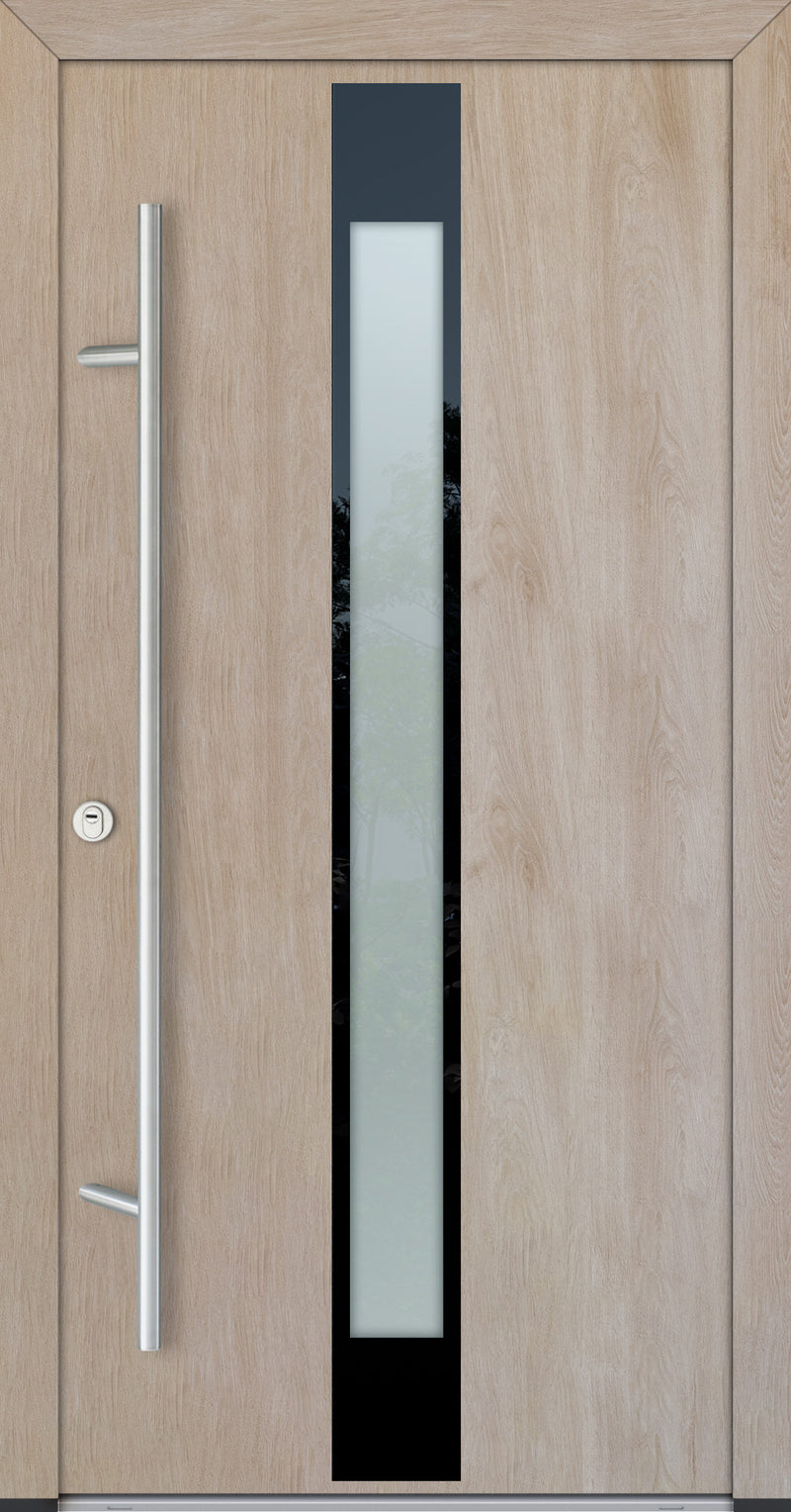 Turenwerke Glassline DS68 Design GLAS05 Steel Door - Wood Finish Options