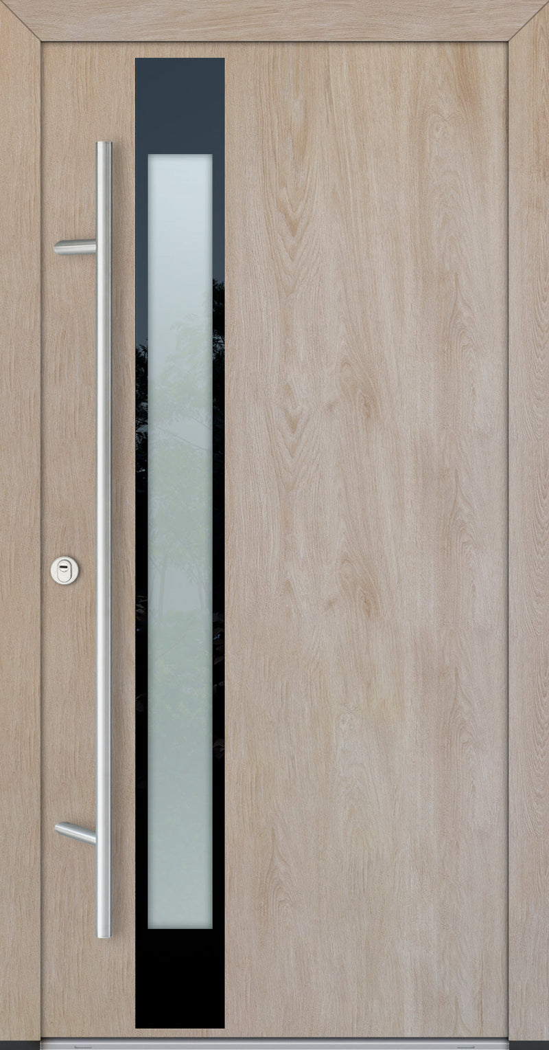 Turenwerke Glassline DS82 Design GLAS14 Steel Door - Wood Finish Options