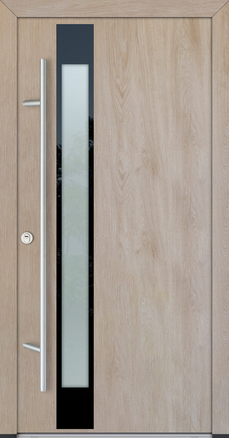 Turenwerke Glassline DS68 Design GLAS14 Steel Door - Wood Finish Options