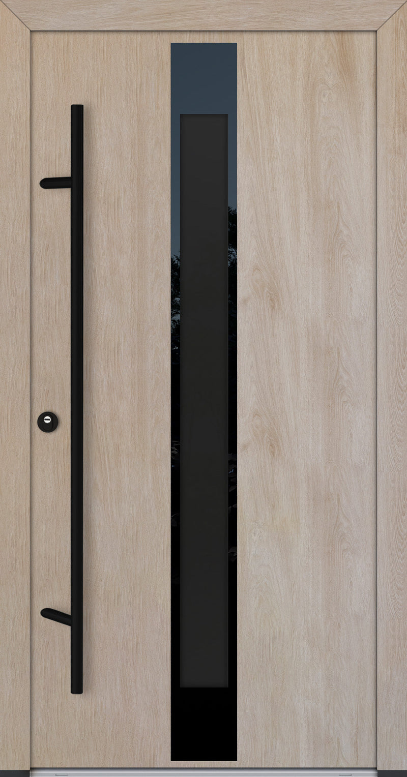 Turenwerke Glassline DS82 Design GLAS25 Steel Door - Wood Finish Options - Blackline