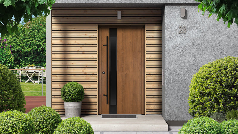 Turenwerke DS82 Design 20 Steel Door - Walnut - Blackline