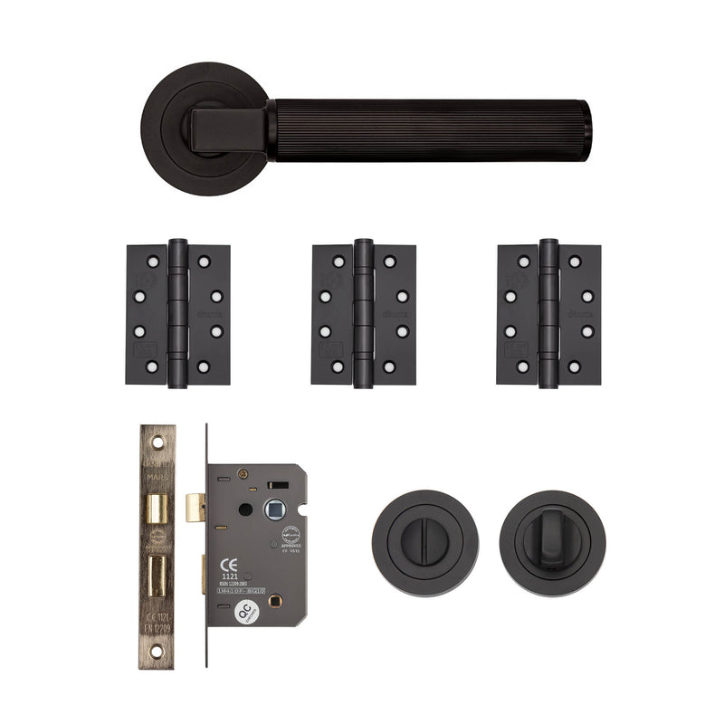 Deanta Delphi Bathroom Kit Matt Black