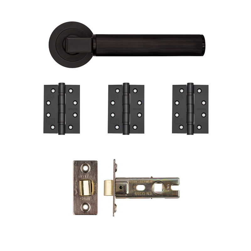 Deanta Delphi Latch Kit Matt Black