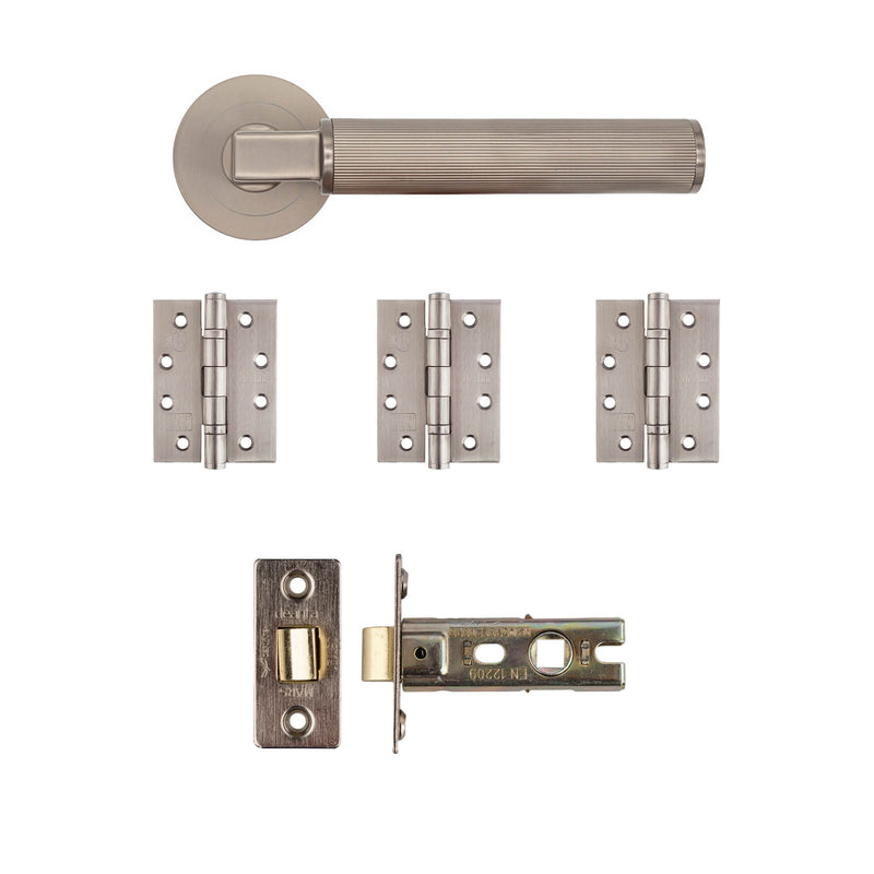 Deanta Delphi Latch Kit Satin Nickel