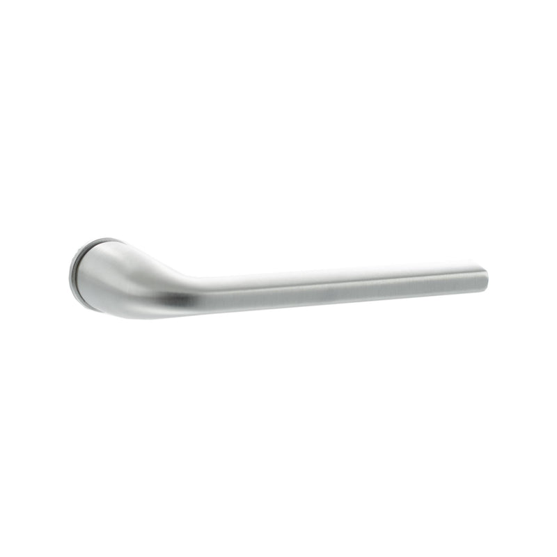 Forme Milly Lever Door Handle on Concealed Round Rose - Satin Chrome