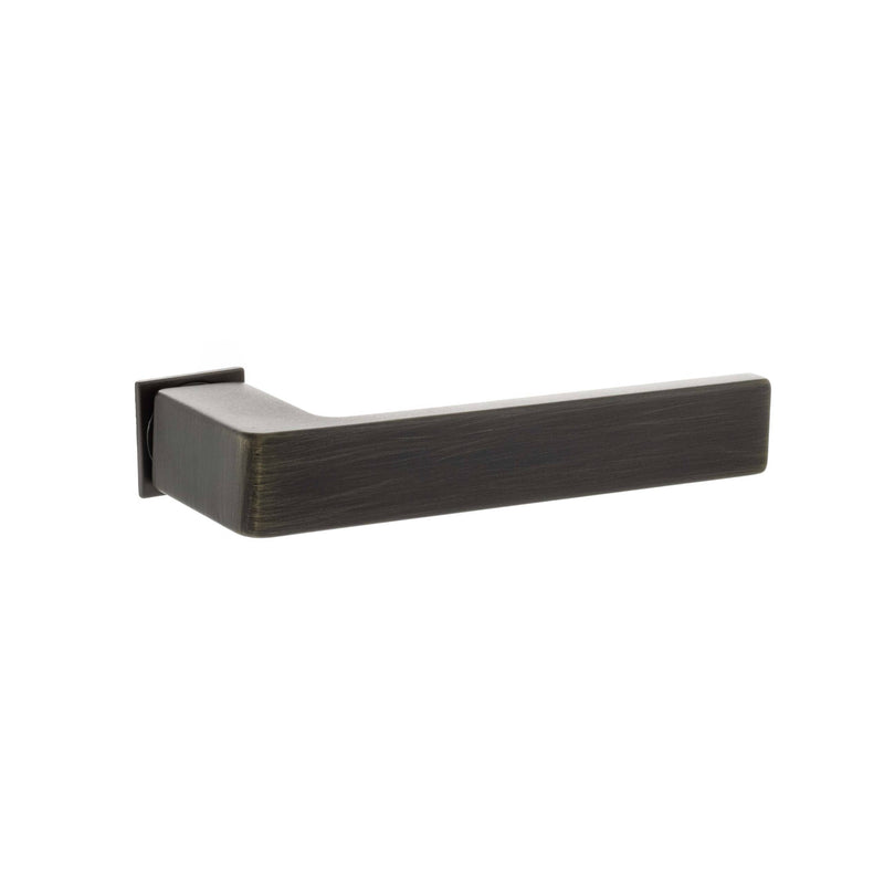 Forme Asti Lever Door Handle on Concealed Square Rose - Urban Bronze