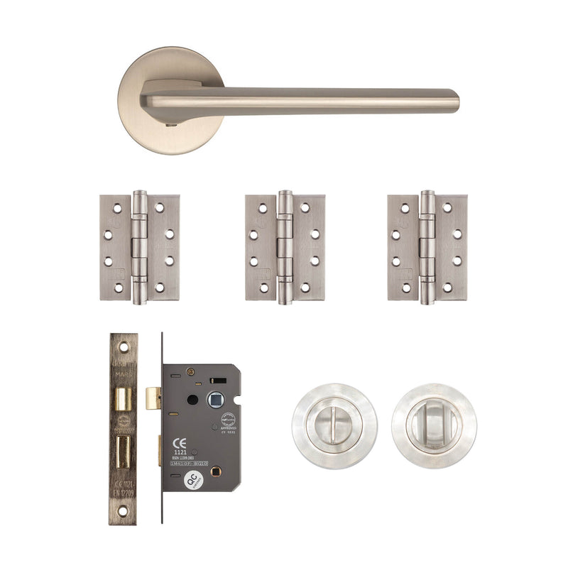 Deanta Ithaca Bathroom Kit Satin Nickel