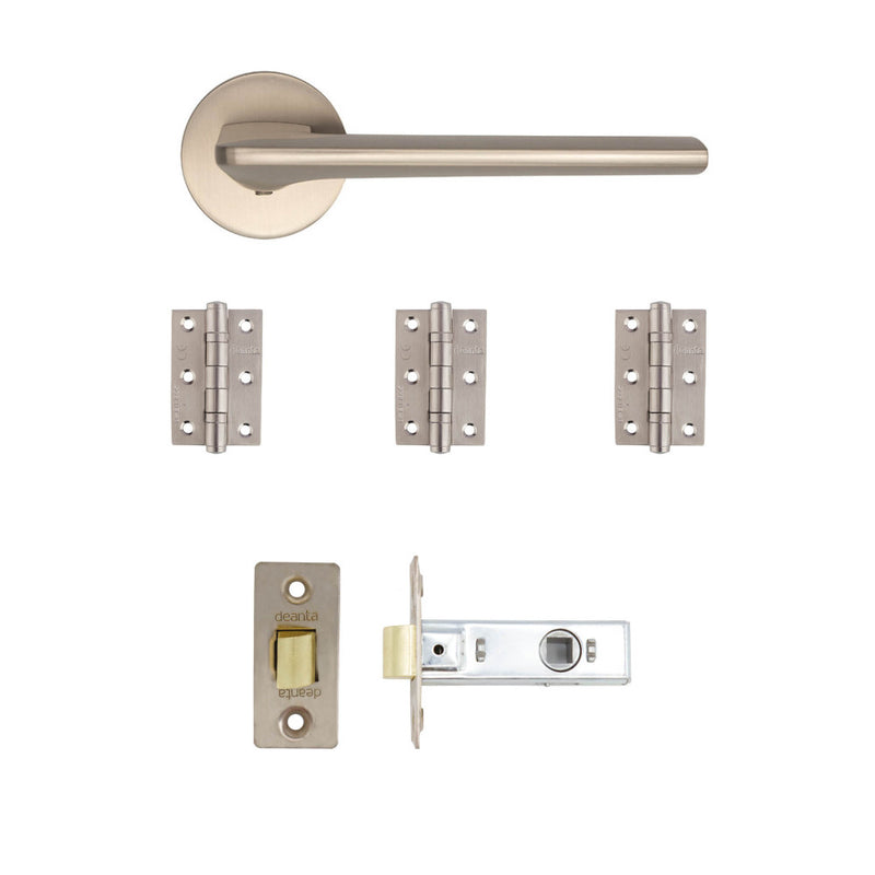 Deanta Ithaca Latch Kit Satin Nickel