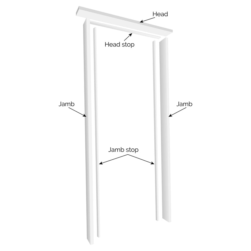 JB Kind Universal White Primed Door Lining Set