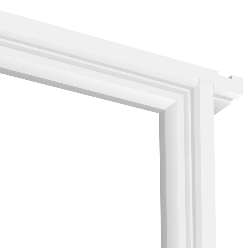 JB Kind Trenched White Primed Fire Door Lining Set