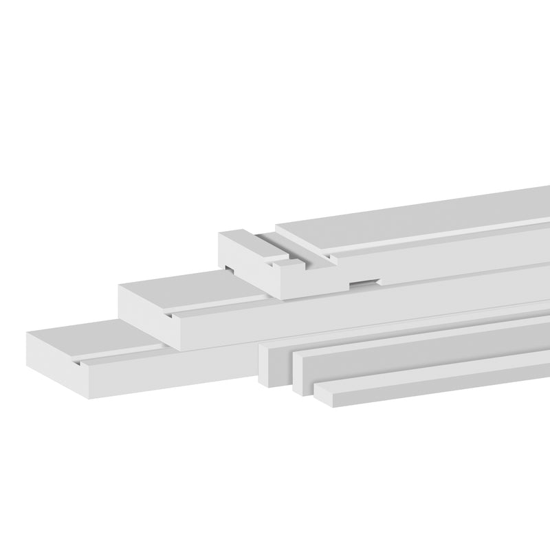 JB Kind Trenched White Primed Fire Door Lining Set