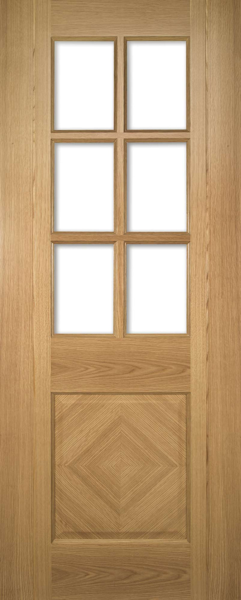 Deanta Oak Kensington Glazed Pre-finished Internal door