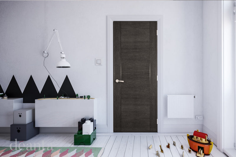 Deanta Dark Grey Ash Montreal Internal door