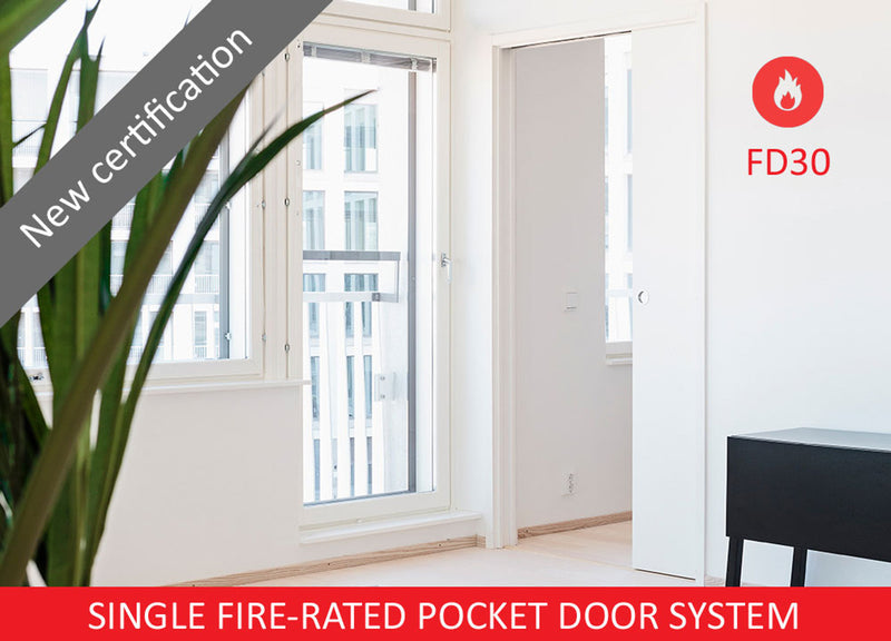 Eclisse Single Fire Rated Pocket Door System