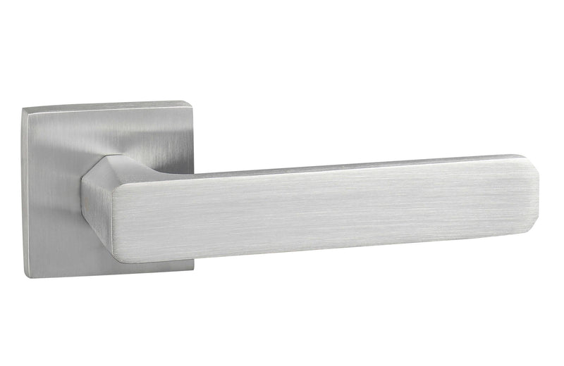 Atlantic Oro&Oro Galassia Lever Door Handle on Square Rose - Satin Chrome