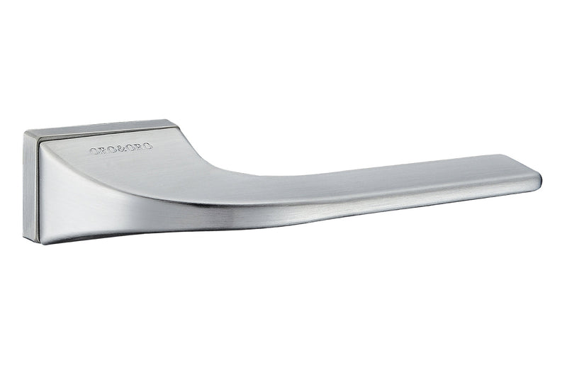 Atlantic Oro&Oro Oia Lever Door Handle on Square Rose - Satin Chrome