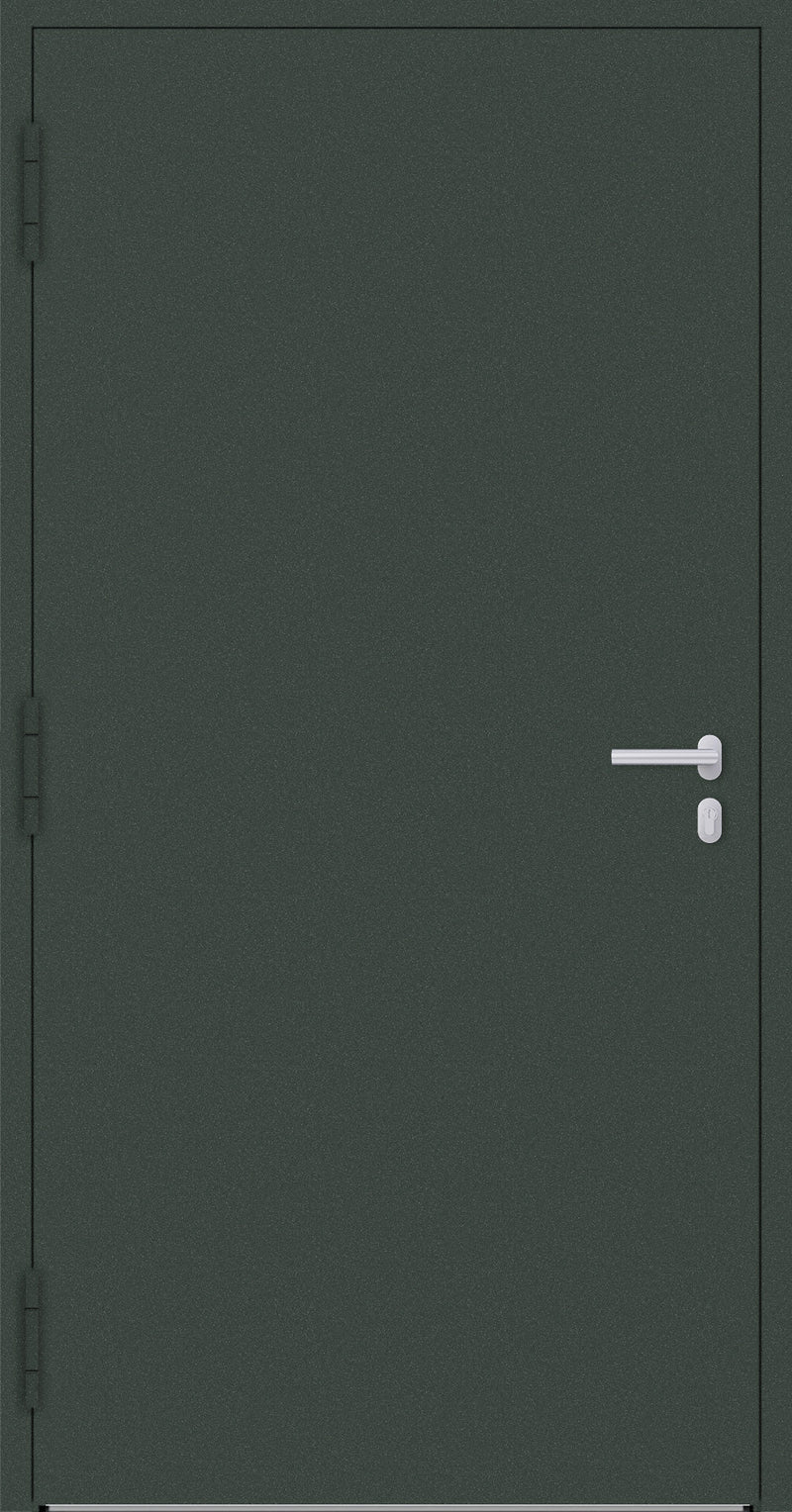 Turenwerke SL75 Design 00 Aluminium Door - Green RAL6009