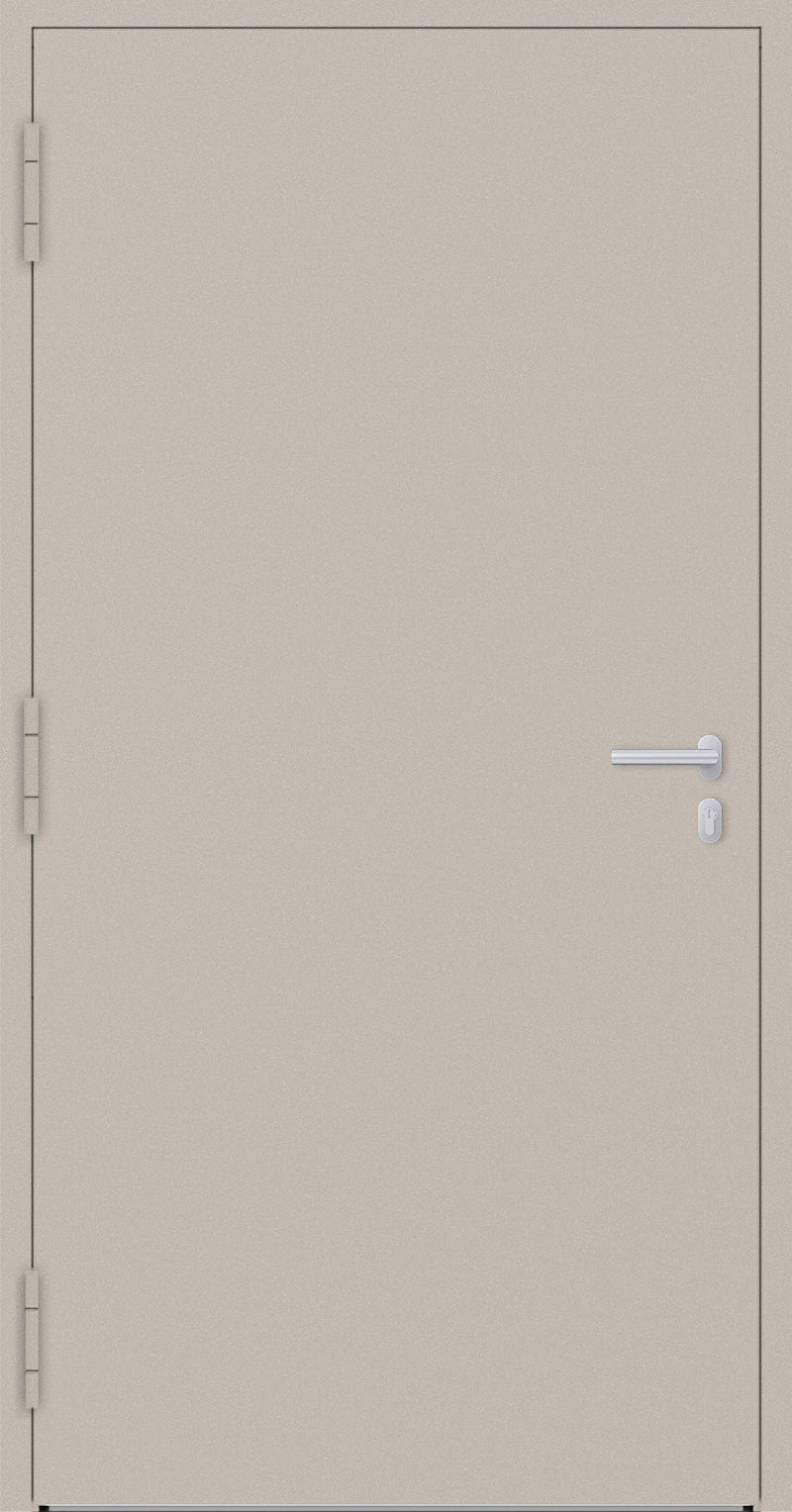 Turenwerke P90 Design 00 Aluminium Door - Ivory RAL1015