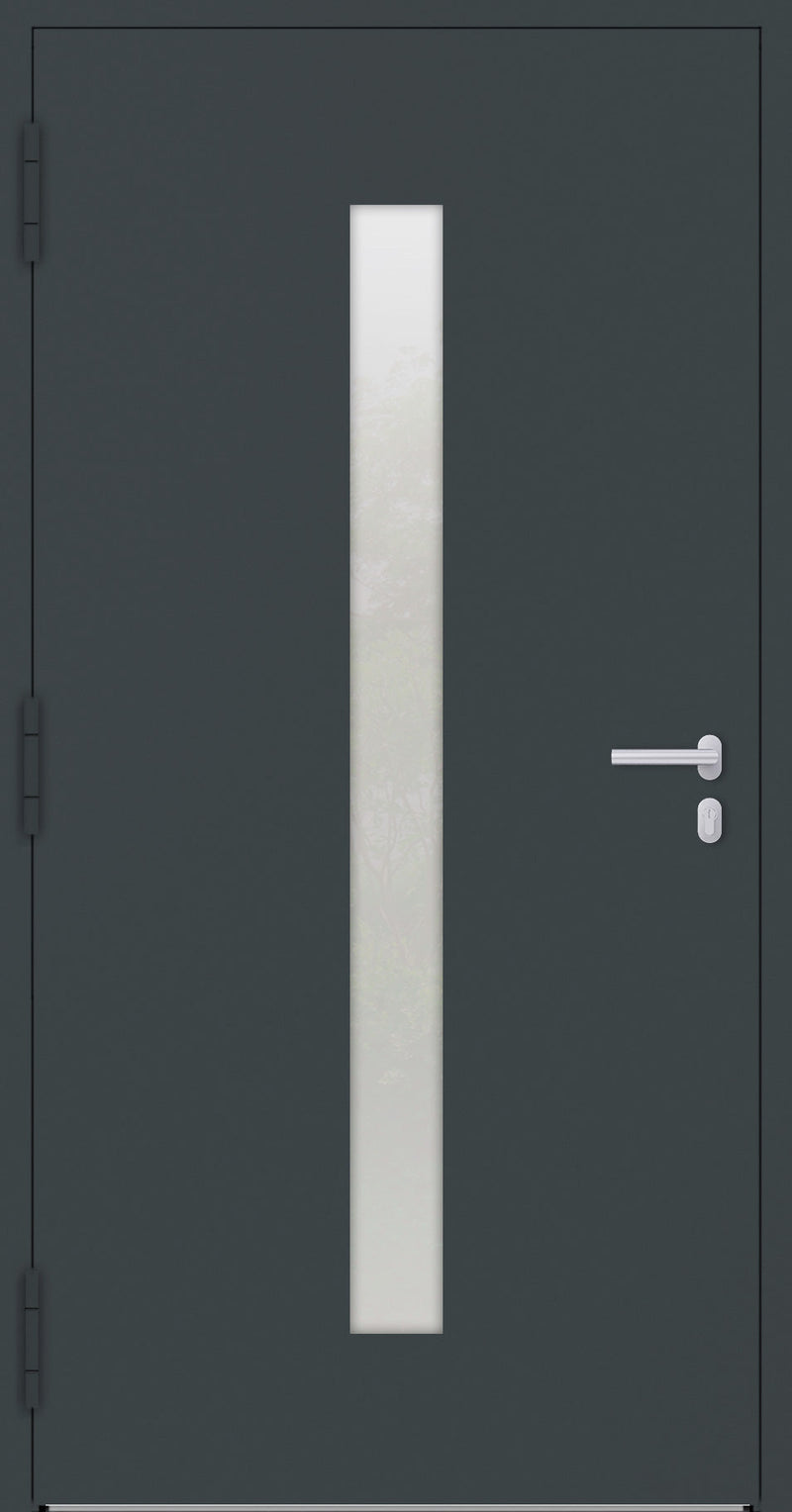 Turenwerke SL75 Design 01 Aluminium Door - Anthracite RAL7016