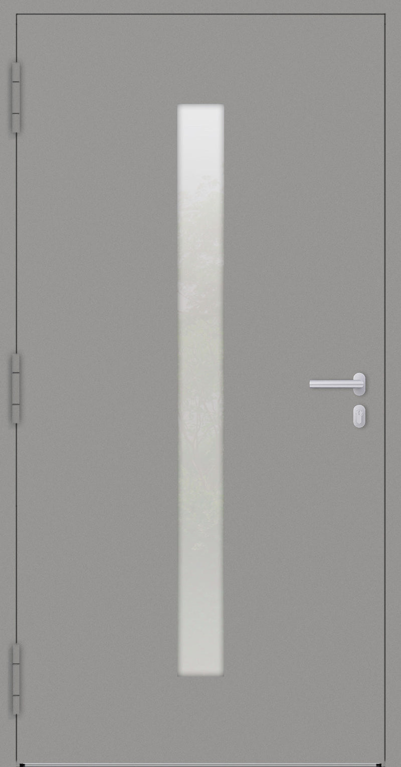 Turenwerke P90 Design 01 Aluminium Door - Grey RAL9007