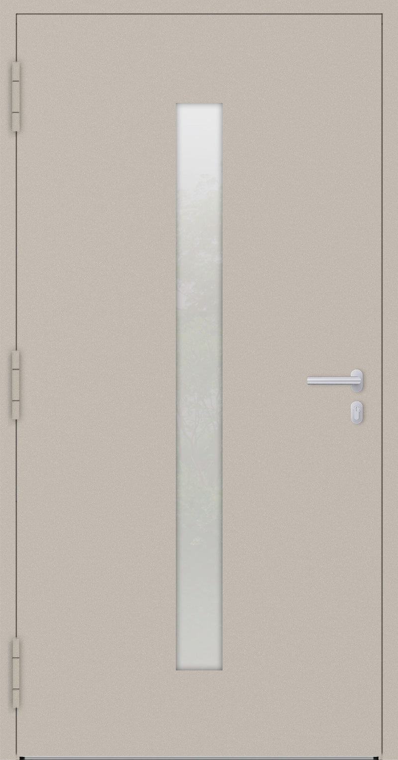 Turenwerke SL75 Design 01 Aluminium Door - Beige RAL1015