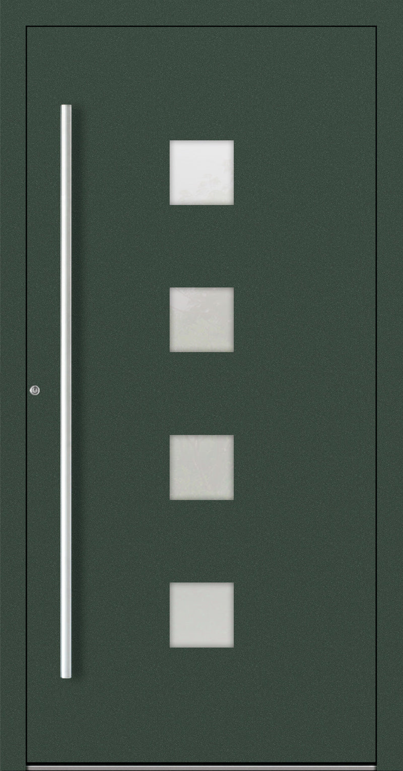 Turenwerke P90 Design 03 Aluminium Door - Fir Green RAL6009