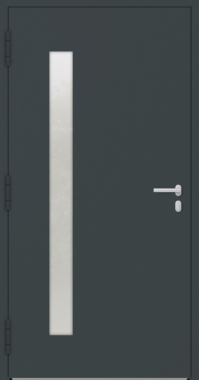 Turenwerke SL75 Design 04 Aluminium Door - Anthracite RAL7016