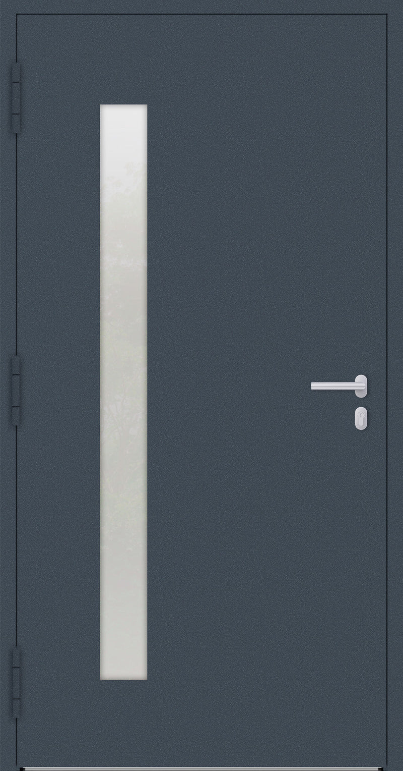 Turenwerke P90 Design 04 Aluminium Door - Dark Blue RAL5011