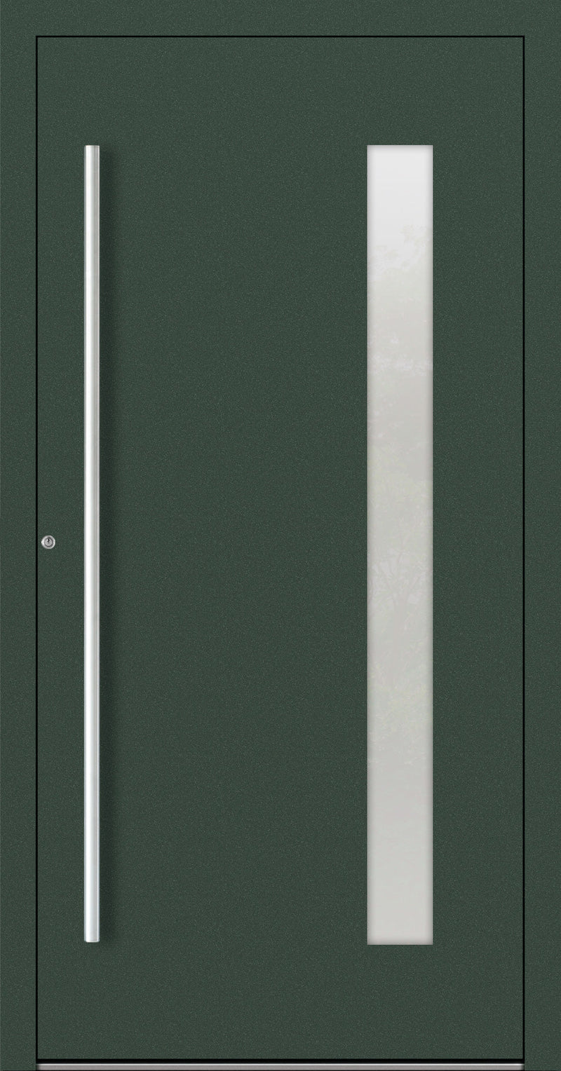 Turenwerke SL75 Design 04 Aluminium Door - Green RAL6009