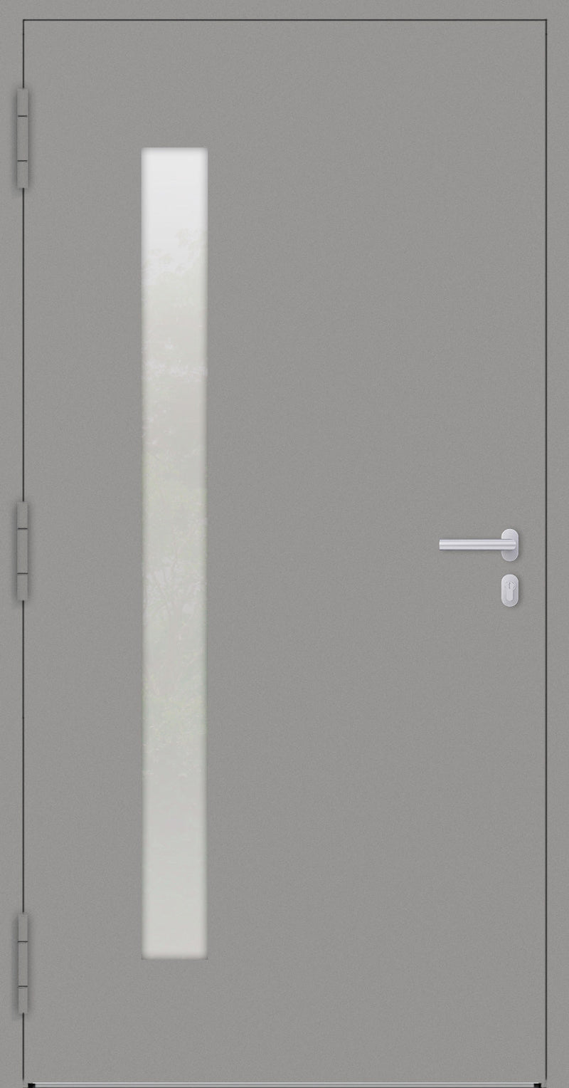 Turenwerke SL75 Design 04 Aluminium Door - Grey RAL9007