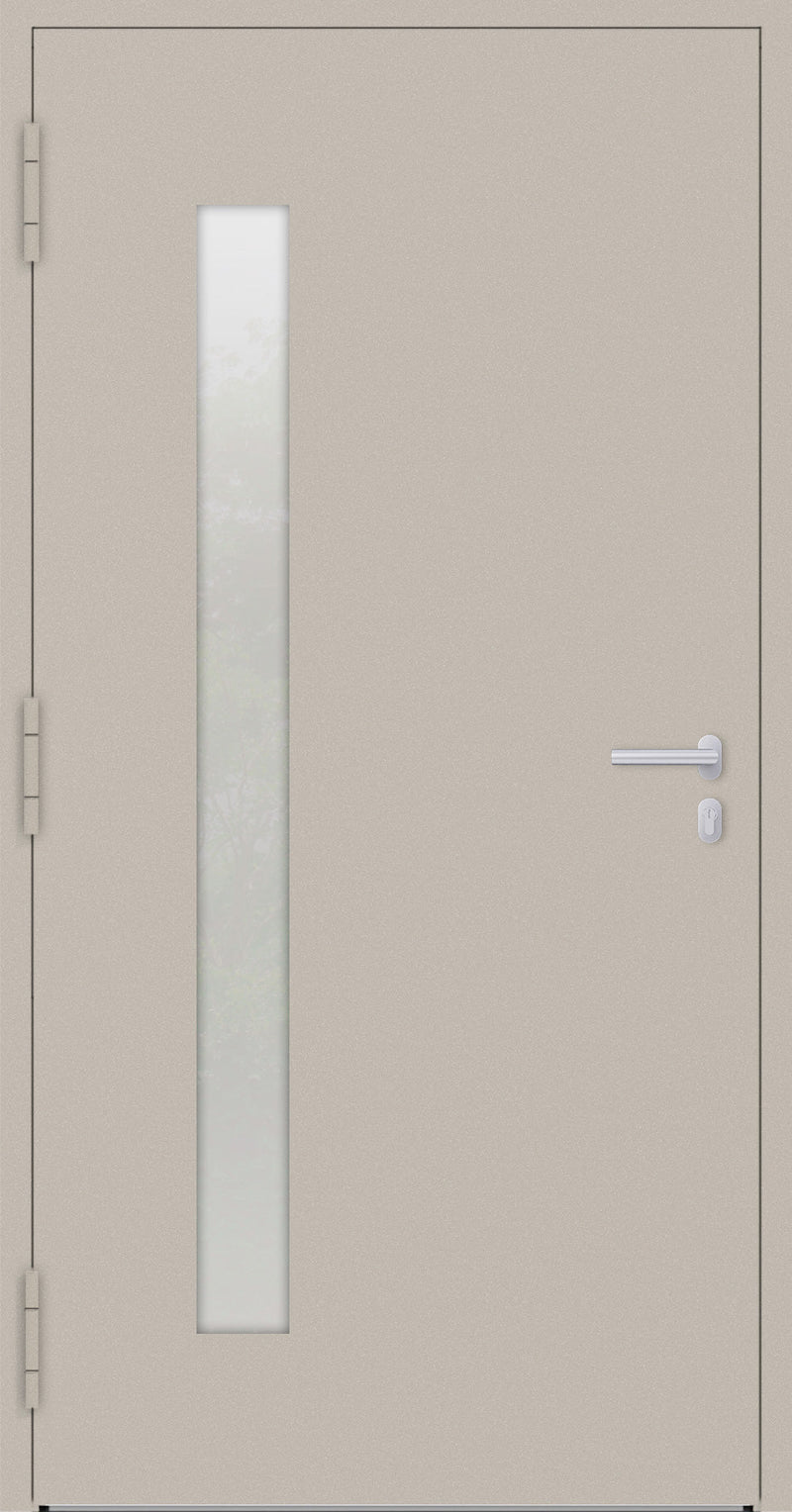 Turenwerke SL75 Design 04 Aluminium Door - Beige RAL1015