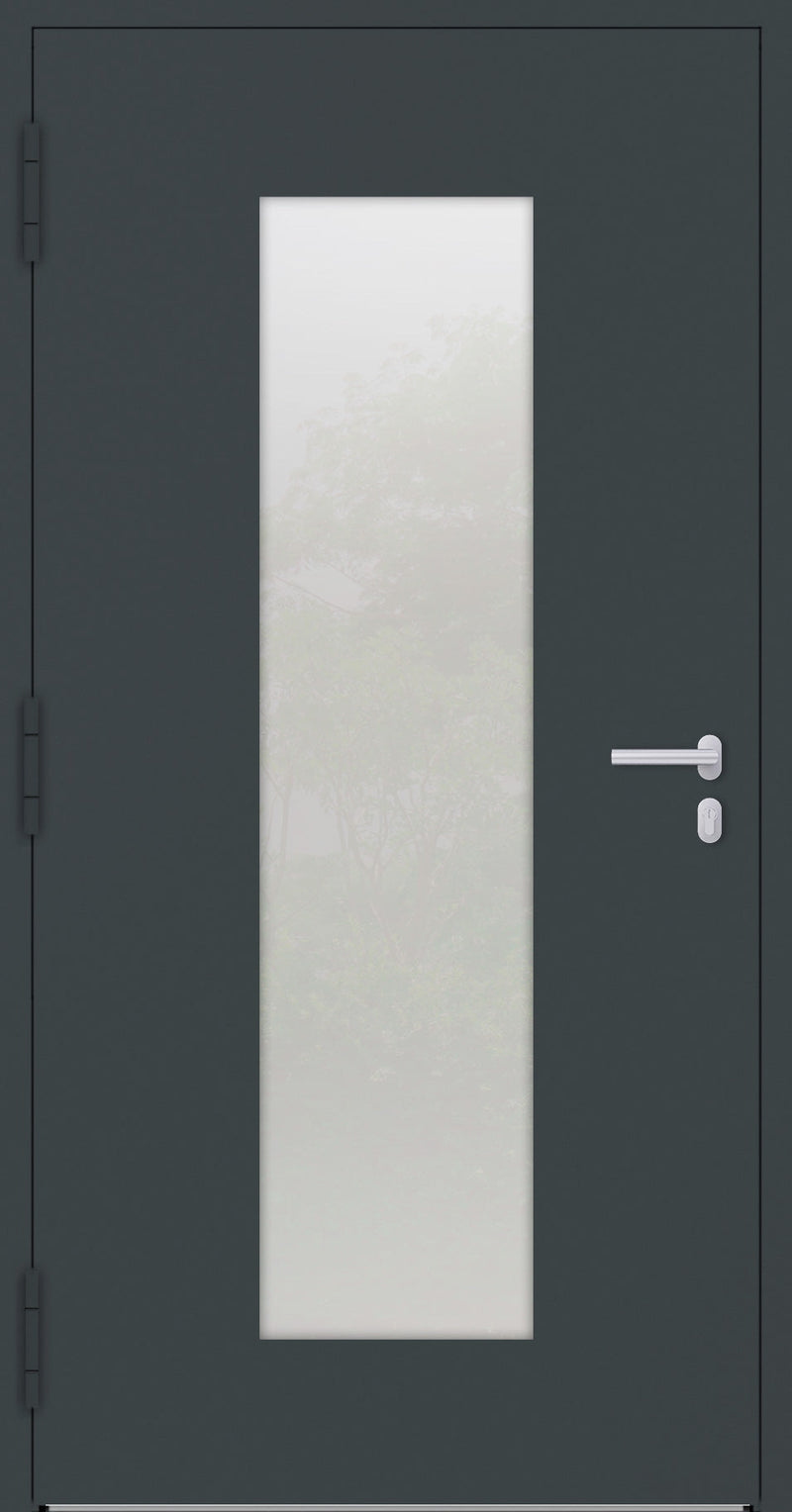 Turenwerke P90 Design 08 Aluminium Door - Anthracite RAL7016