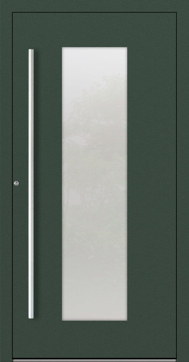 Turenwerke SL75 Design 08 Aluminium Door - Green RAL6009