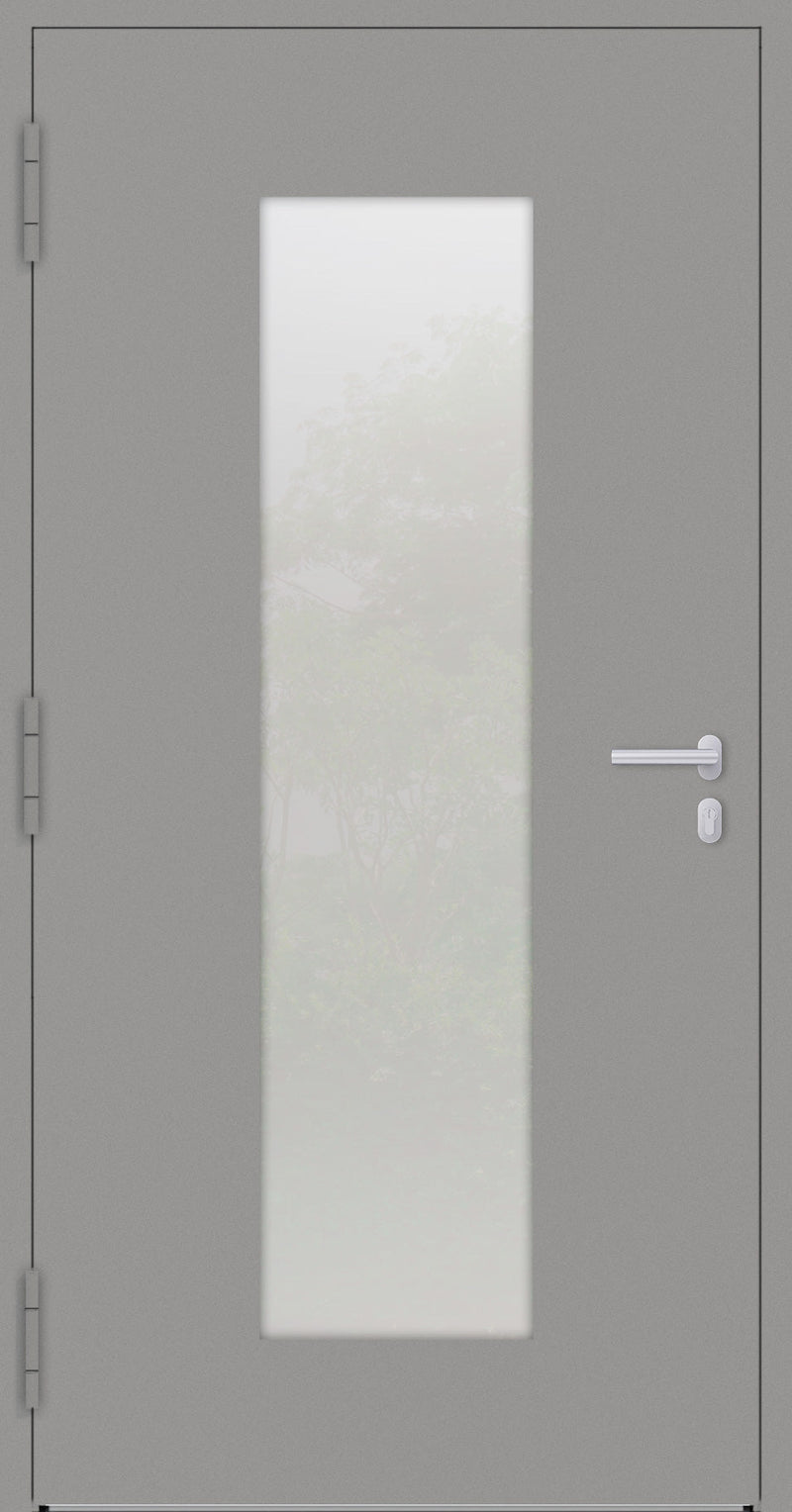 Turenwerke P90 Design 08 Aluminium Door - Grey RAL9007