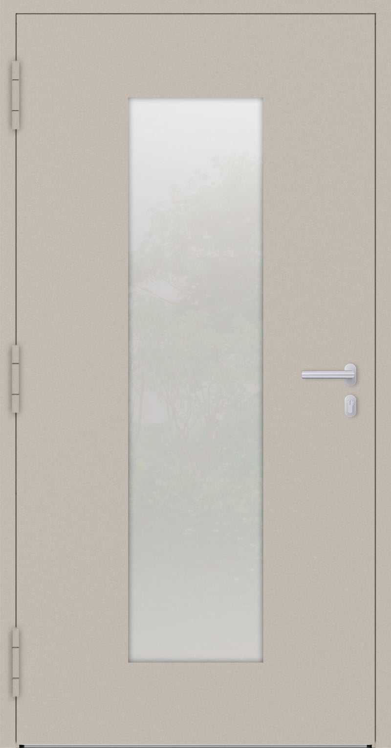 Turenwerke P90 Design 08 Aluminium Door - Ivory RAL1015