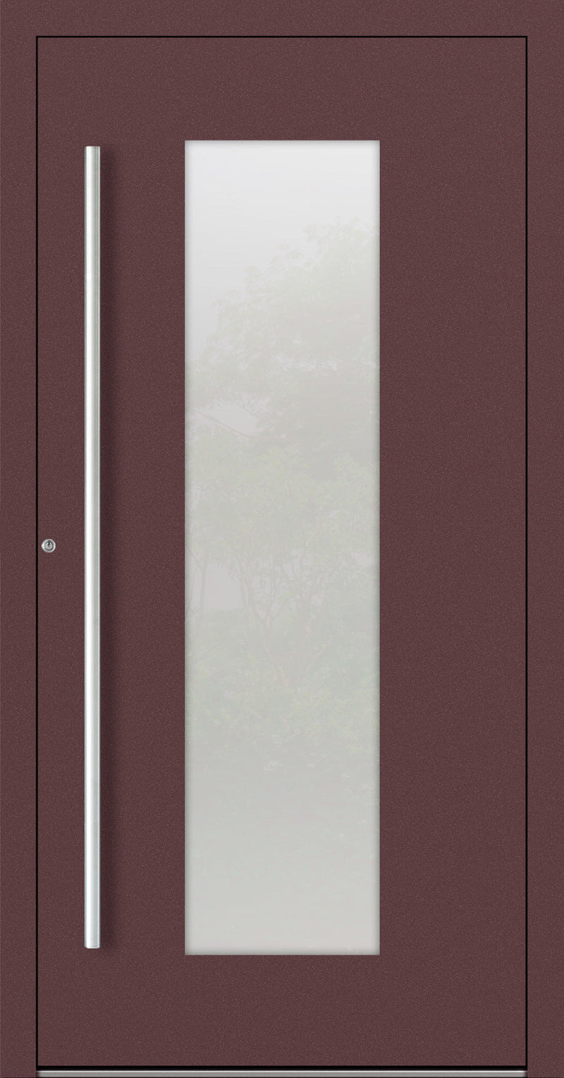 Turenwerke SL75 Design 08 Aluminium Door - Red RAL3005