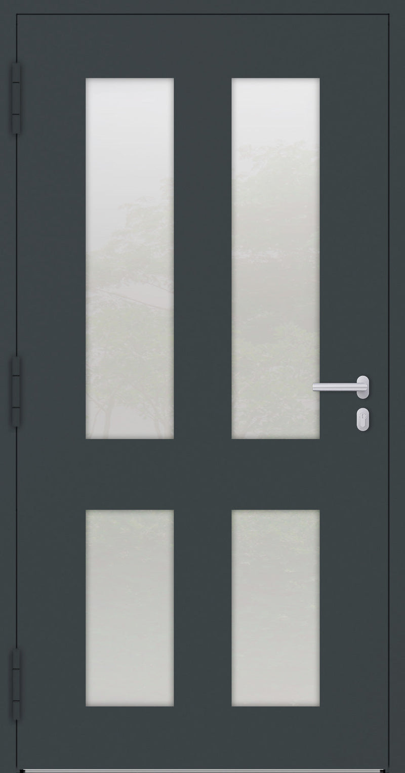 Turenwerke SL75 Design 09 Aluminium Door - Anthracite RAL7016