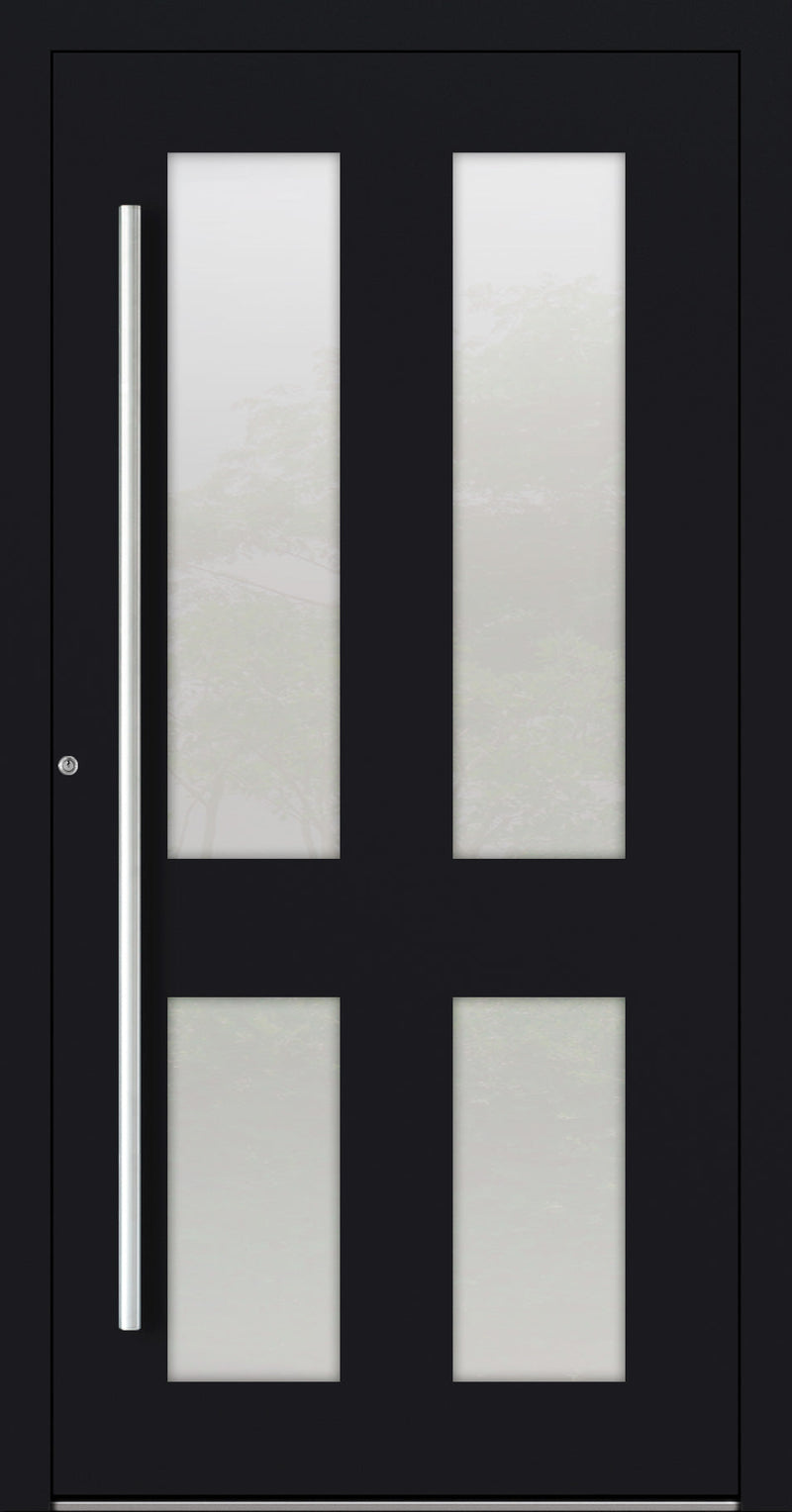 Turenwerke SL75 Design 09 Aluminium Door - Black RAL9005