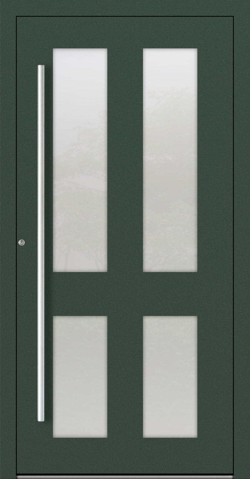 Turenwerke P90 Design 09 Aluminium Door - Fir Green RAL6009