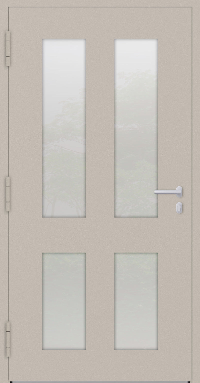 Turenwerke SL75 Design 09 Aluminium Door - Beige RAL1015