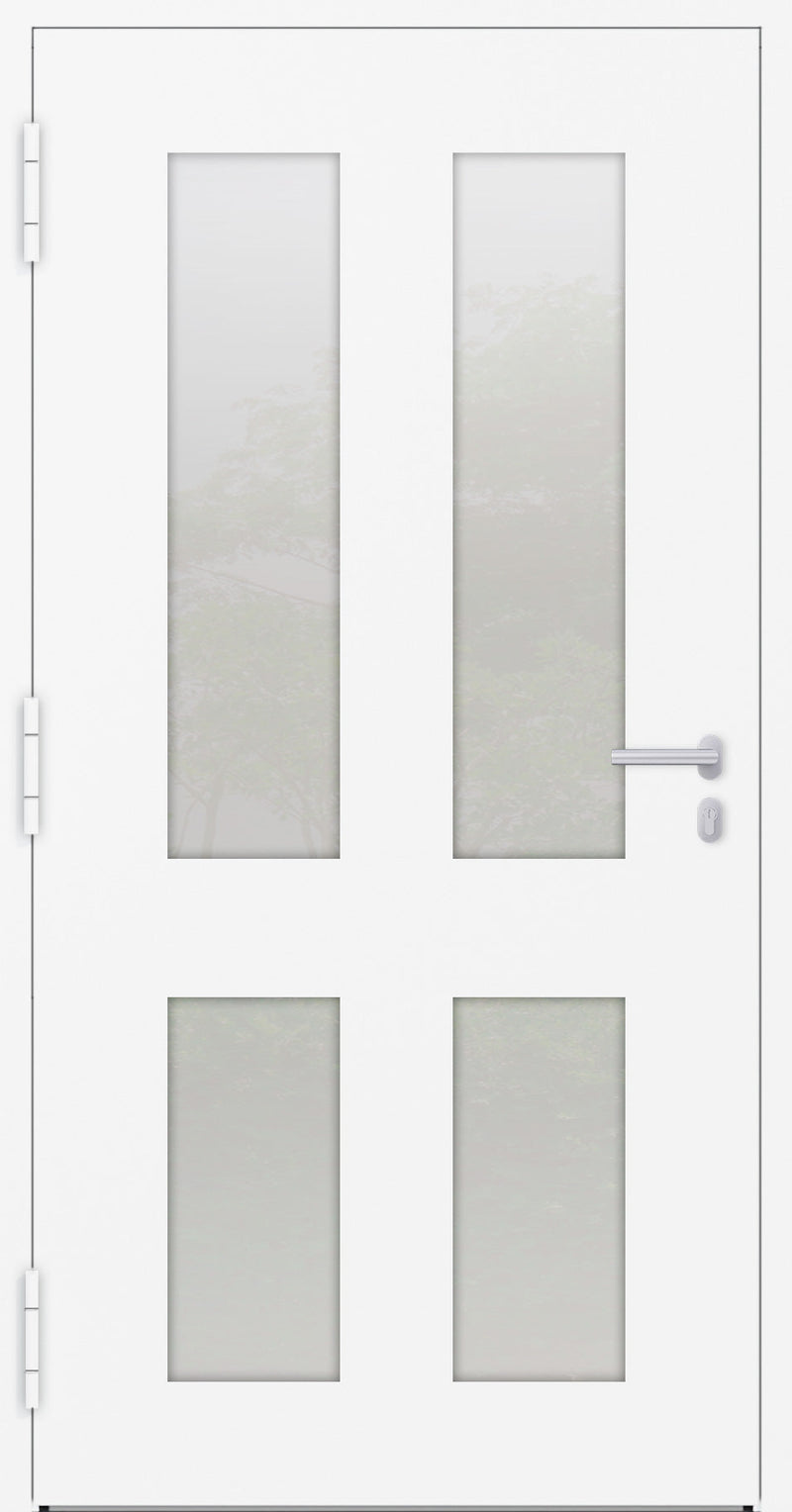 Turenwerke P90 Design 09 Aluminium Door - White RAL9016