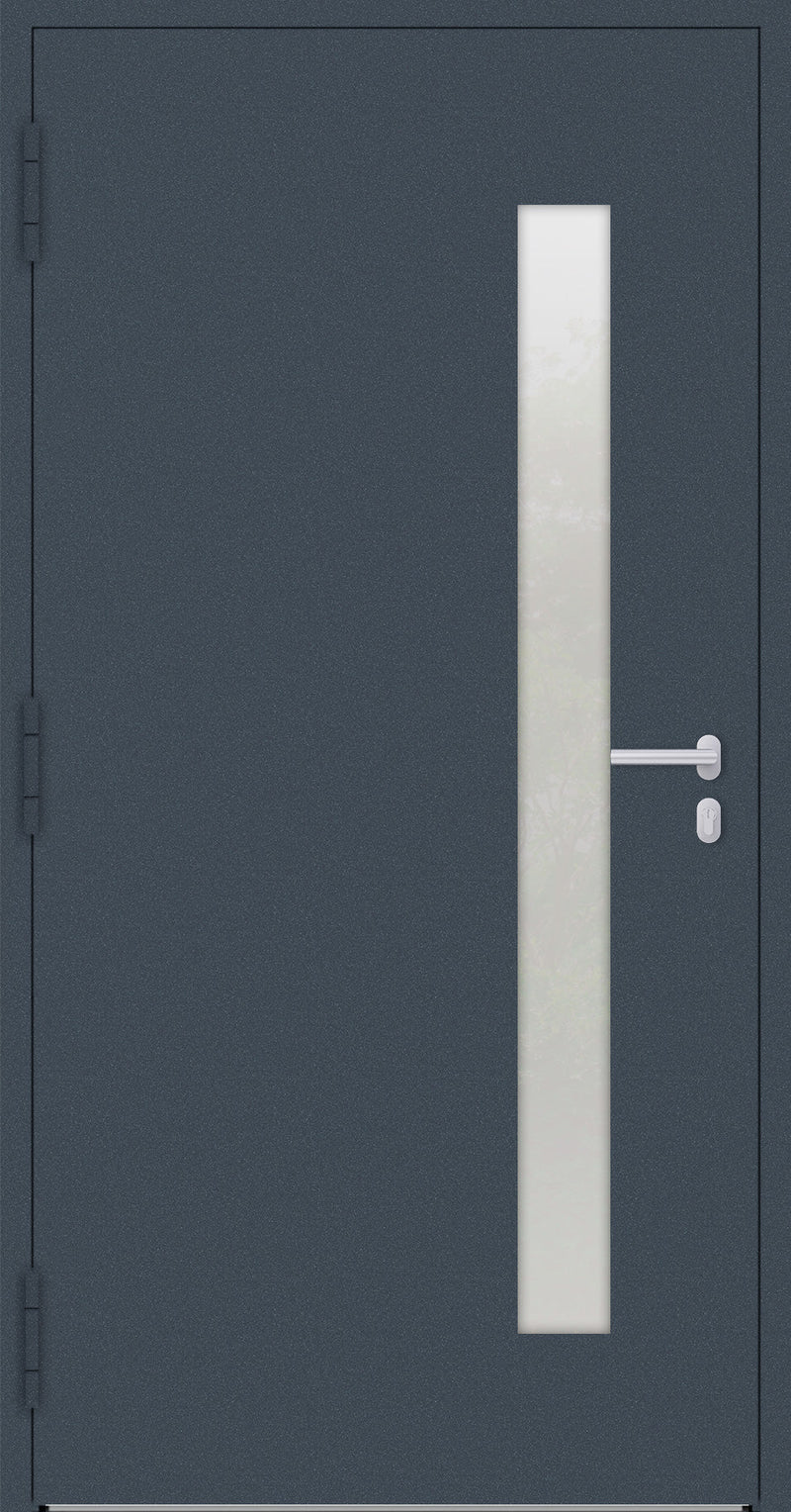 Turenwerke SL75 Design 14 Aluminium Door - Blue RAL5003