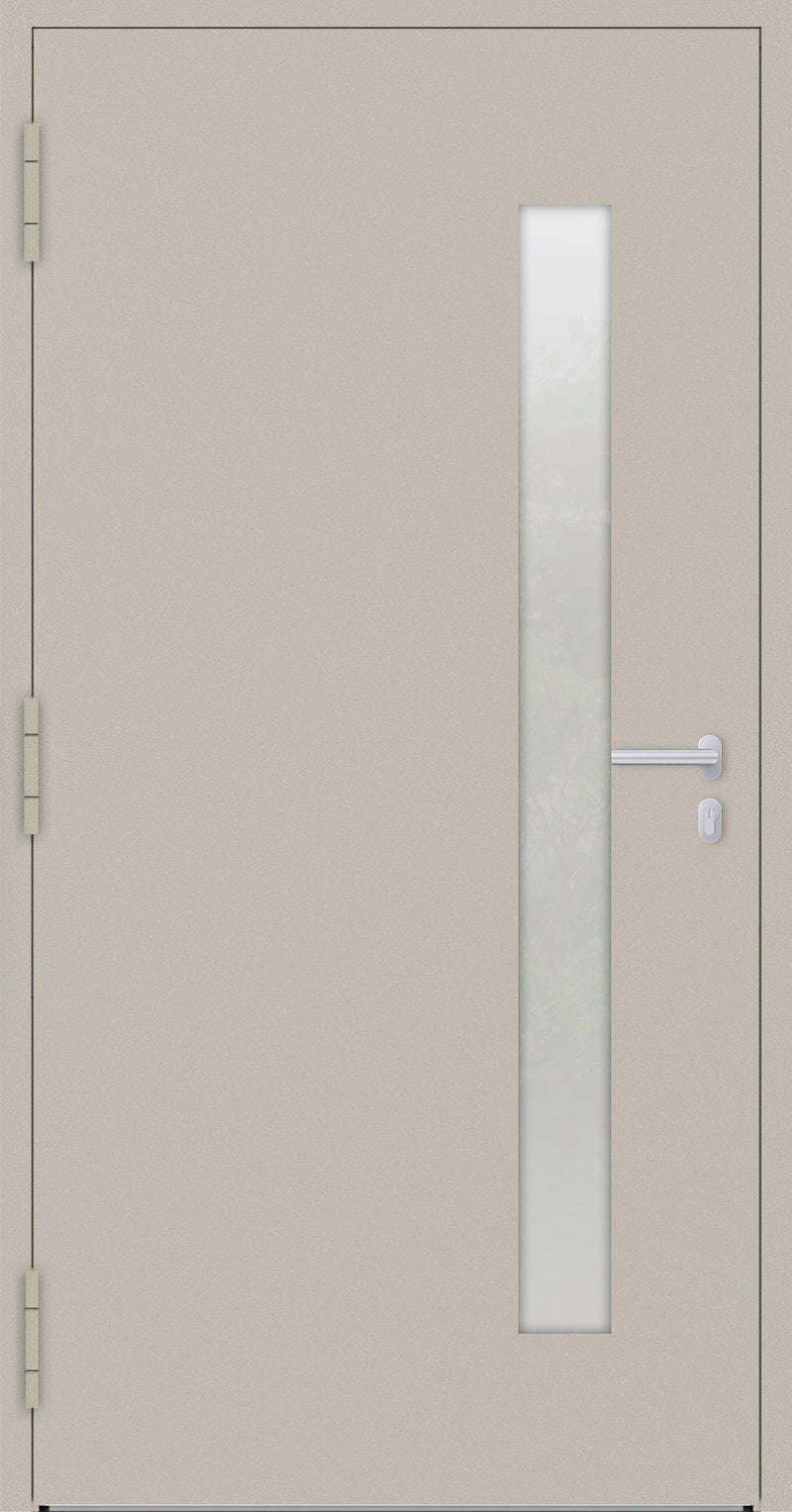 Turenwerke P90 Design 14 Aluminium Door - Ivory RAL1015