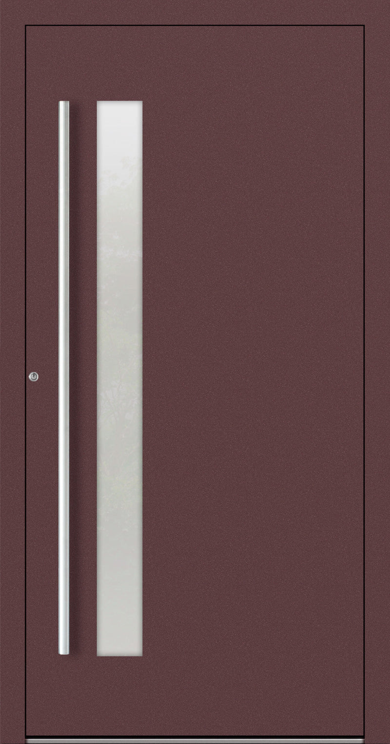 Turenwerke P90 Design 14 Aluminium Door - Rotbraun RAL3005