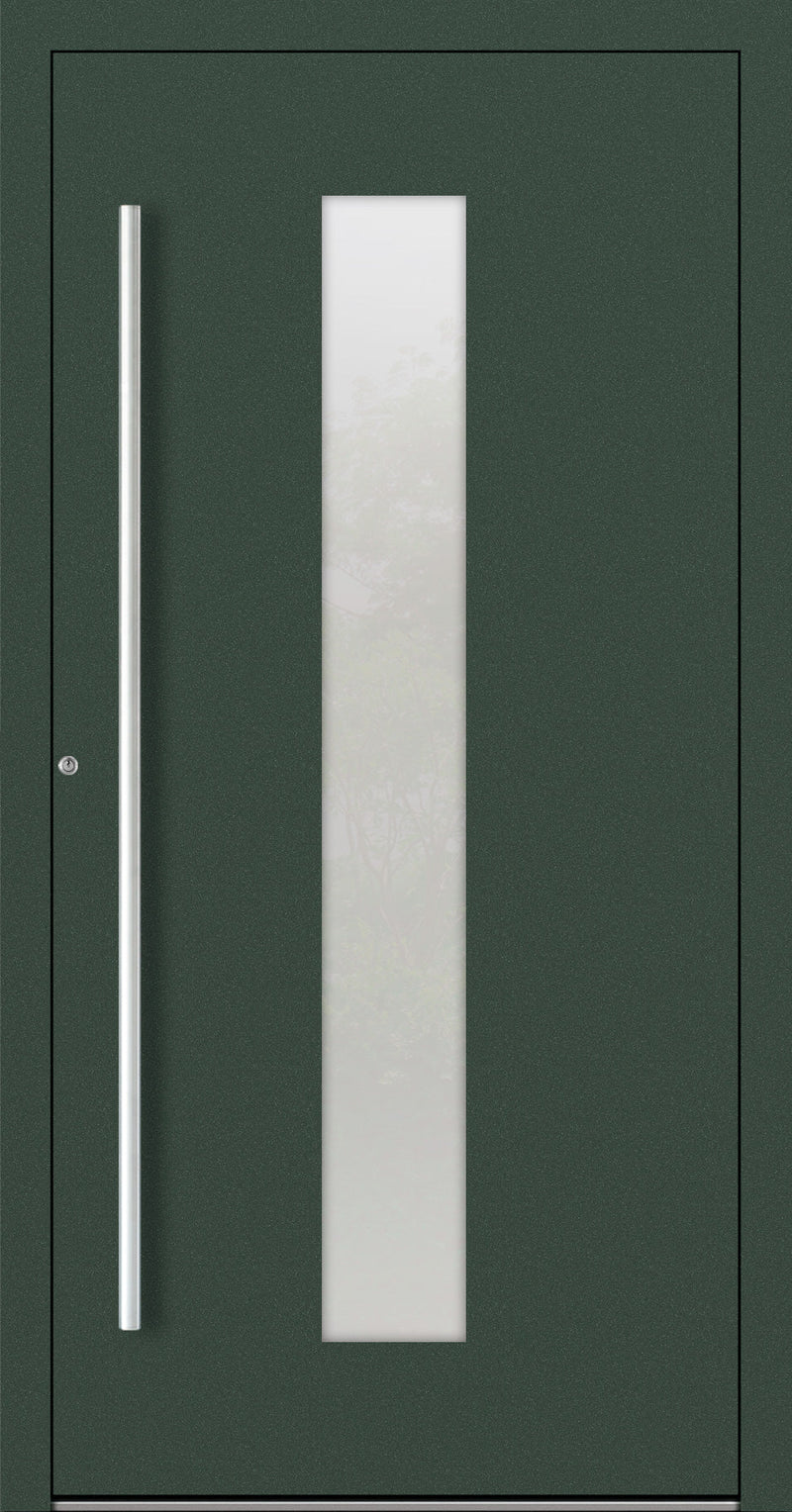 Turenwerke SL75 Design 15 Aluminium Door - Fir Green RAL6009